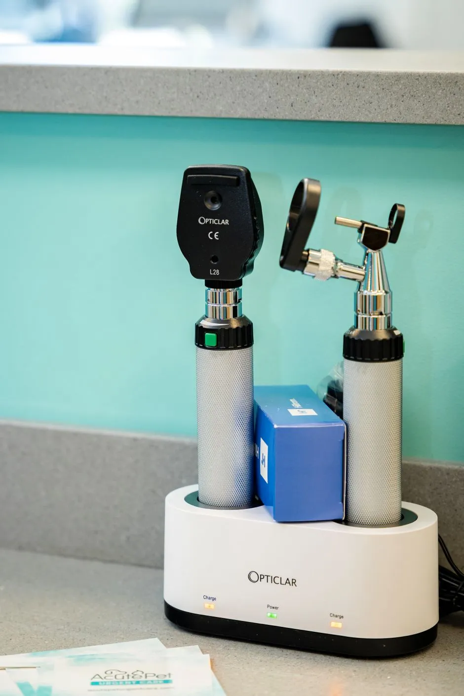 Opticlar equipment close-up